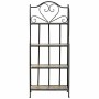 Scaffale Alexandra House Living Nero Ferro Piastrella 27 x 133 x 57 cm