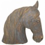 Statua Decorativa Alexandra House Living Grigio Dorato Poliresina Cavallo 15 x 31 x 31 cm