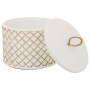 Scatola-Portagioie Alexandra House Living Bianco Poliresina 17 x 13 x 17 cm