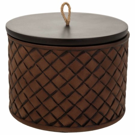 Scatola-Portagioie Alexandra House Living Marrone Poliresina 17 x 13 x 17 cm