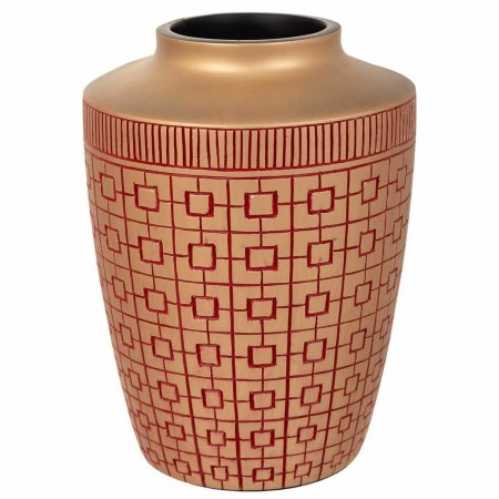 Vaso Alexandra House Living Rosso Dorato Poliresina 18 x 24 x 18 cm