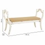 Panca Alexandra House Living Bianco Spugna Legno di abete Legno MDF 45 x 78 x 139 cm