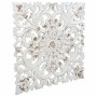 Decorazione da Parete Alexandra House Living Bianco Legno di abete Legno MDF 1 x 56 x 56 cm