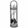 Utensili da Camino Alexandra House Living Nero Ferro 22 x 68 x 22 cm