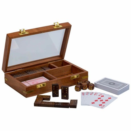 Set di giochi tradizionali Alexandra House Living Marrone 12 x 5 x 15 cm 3 in 1