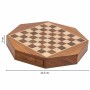 Scacchi Alexandra House Living Marrone Legno di acacia 22 x 5 x 22 cm Magnetico