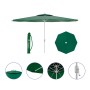 Marbueno Ombrellone Acciaio 8 Steli D300 cm Poliestere Verde Giardino, Piscina e Terrazza 10190