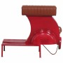 Sgabello Alexandra House Living Rosso PVC Pelle Ferro 50 x 75 x 95 cm Moto