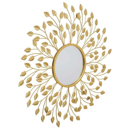 Specchio da parete Alexandra House Living Oro Metallo Ferro Specchio 2 x 79 x 79 cm