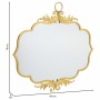 Specchio da parete Alexandra House Living Oro Metallo Ferro Specchio 4 x 90 x 78 cm