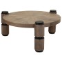 Tavolino da Caffè Alexandra House Living Marrone Legno Ferro Lamiera Legno di abete 110 x 46 x 110 cm