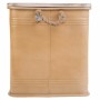 Sgabello Alexandra House Living Marrone Metallo Corda Legno di abete 36 x 36 x 39 cm