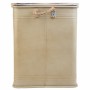 Cesto per i Panni Sporchi Alexandra House Living Urban Beige Canapa Metallo Legno di abete