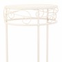 Supporto per Vaso Alexandra House Living Bianco Metallo Ferro 28 x 120 x 58 cm