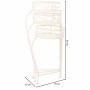 Supporto per Vaso Alexandra House Living Bianco Metallo Ferro 34 x 76 x 40 cm