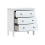 Cassettiera Alexandra House Living Bianco 76 x 81 x 39 cm 3 cassetti