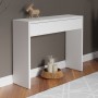 Console Alexandra House Living Bianco Legno MDP 100 x 75 x 30 cm 1 cassetto