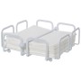 Portatovaglioli da tavola Alexandra House Living Bianco Metallo 21 x 7 x 21 cm