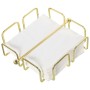 Portatovaglioli da tavola Alexandra House Living Dorato Metallo 21 x 7 x 21 cm