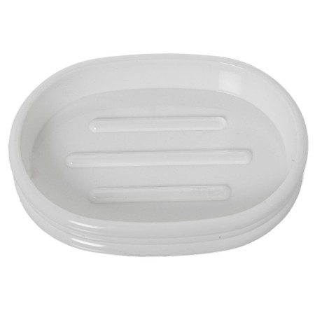 Portasapone Alexandra House Living Bianco Acrilico Plastica 12 x 2 x 9 cm