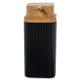 Dispenser di Sapone Alexandra House Living 86275 Nero Acrilico Plastica Melammina 7 x 15 x 7 cm