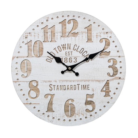 Orologio da Parete Alexandra House Living Bianco Multicolore Legno 34 x 4 x 34 cm