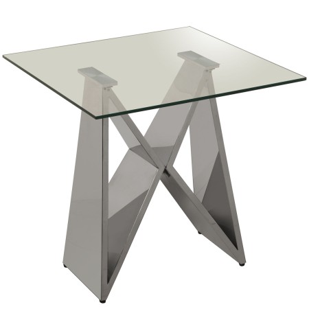 Tavolo aggiuntivo Alexandra House Living Grigio Trasparente 55 x 55 x 55 cm