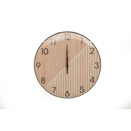 Orologio da Parete Romimex Beige Plastica Legno 30 x 30 x 2 cm