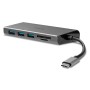 Hub USB LINDY 43278 Grigio