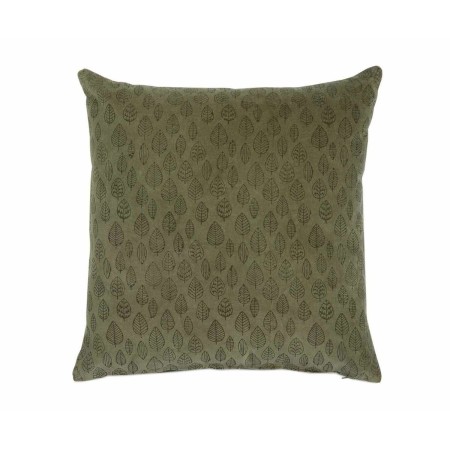 Cuscino Alexandra House Living LEAVES Verde Velluto 50 x 1 x 50 cm