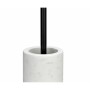 Scopino per il Bagno Alexandra House Living Bianco Nero Ceramica Acciaio inossidabile 10 x 43 x 10 cm