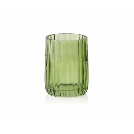 Portaspazzolini da Denti Alexandra House Living Verde Cristallo 7 x 10 x 7 cm