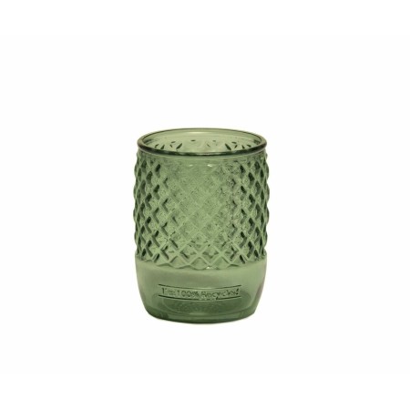 Portaspazzolini da Denti Alexandra House Living Verde Vetro 8 x 10 x 8 cm