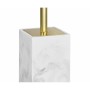 Scopino per il Bagno Alexandra House Living Bianco Dorato Acciaio inossidabile Poliresina 8 x 33 x 8 cm