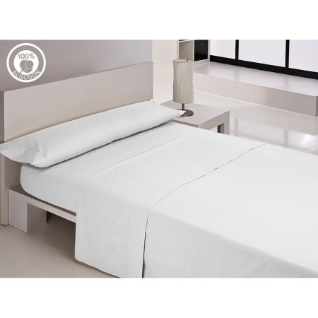 Set di Lenzuola Hosteline IRIS PREMIUM Bianco Singolo