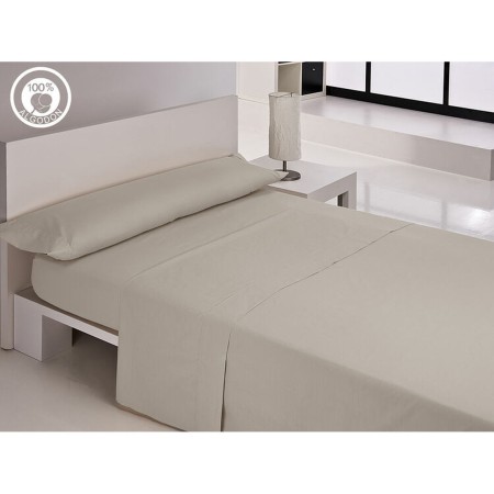 Set di Lenzuola Hosteline IRIS PREMIUM Grigio Perla Singolo