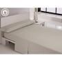 Set di Lenzuola Hosteline IRIS PREMIUM Grigio Perla Singolo