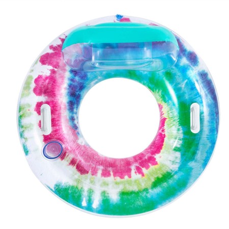 Bestway Ruota Gonfiabile con Maniglie e Schienale Tie Dye D118 cm Spiaggia e Piscina 43637