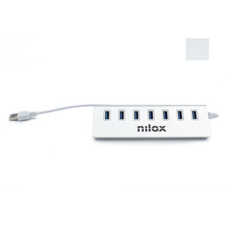 Hub USB Nilox NX7HUB30 Bianco