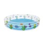 Bestway Piscina Gonfiabile Infantile 3 Anelli Trasparente Vita Marina 183x33 cm +2 Anni Giardino 51005