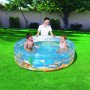 Bestway Piscina Gonfiabile 3 Anelli Trasparente Tropicale 150x53 cm +6 Anni Giardino 51045