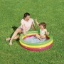 Bestway Piscina Gonfiabile Infantile 3 Anelli Fondo Imbottito 102x25 cm +2 Anni Giardino 51104