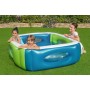 Bestway Piscina Gonfiabile con Finestrini 168x168x56 cm +6 Anni Giardino 51132