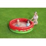 Bestway Piscina Gonfiabile Infantile 3 Anelli Fragola 168x38 cm +2 Anni Giardino 51145