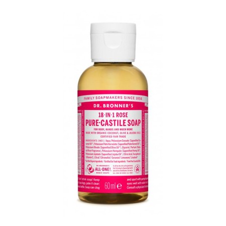 Sapone Liquido Dr Bronner's 60 ml Rose