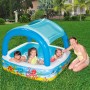 Bestway Piscina Gonfiabile Infantile Tetto Rimovibile 140x140x114 cm +2 Anni Giardino 52192