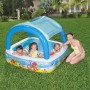 Bestway Piscina Gonfiabile Infantile Tetto Rimovibile 140x140x114 cm +2 Anni Giardino 52192