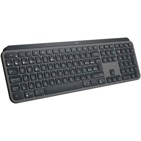 Tastiera Logitech MX Keys Advanced Wireless Nero Qwerty in Spagnolo Grigio Grafite QWERTY