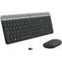 Tastiera e Mouse Logitech MK470 Qwertz Tedesco Nero Acciaio