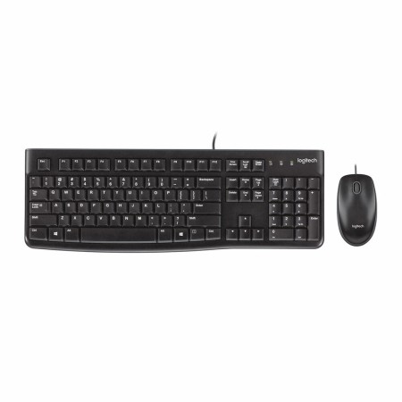 Tastiera e Mouse Logitech MK120 QWERTZ Nero Tedesco